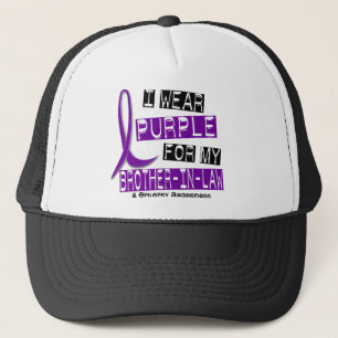 I Wear Purple For My Brother-In-Law 37 Epilepsy Trucker Hat