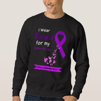 I Wear Purple For My Brother In Law Epilepsy Aware Sweatshirt