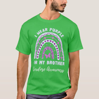 I Wear Purple For My Brother Overdose Awareness Ra T-Shirt
