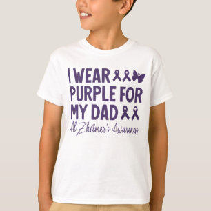 I Wear Purple For My Dad Alzheimer's Awareness T-Shirt