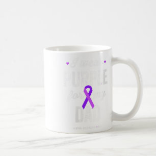 I Wear Purple For My Dad Heimers Awareness Women M Coffee Mug