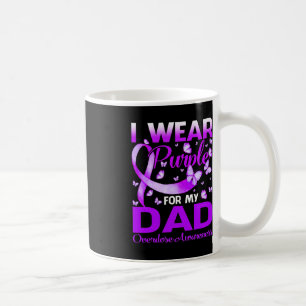 I Wear Purple For My Dad Overdose Awareness Butter Coffee Mug