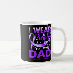 I Wear Purple For My Dad Pancreatic Cancer Awarene Coffee Mug