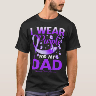 I Wear Purple For My Dad Pancreatic Cancer Awarene T-Shirt