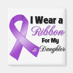 I Wear Purple For My Daughter Magnet