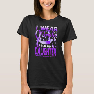 I Wear Purple For My Daughter Premature Birth Awar T-Shirt