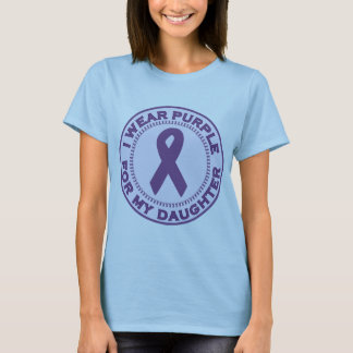 I Wear Purple For My Daughter T-Shirt