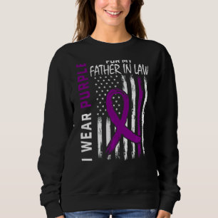 I Wear Purple For My Father In Law Lupus Awareness Sweatshirt