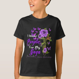 I Wear Purple For My Gaga Pancreatic Cancer Awaren T-Shirt