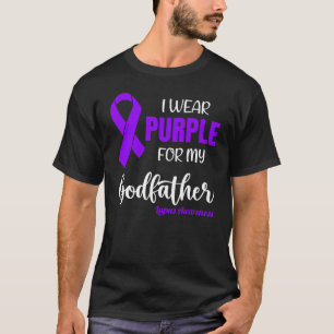 I Wear Purple For My Godfather for Lupus Awareness T-Shirt