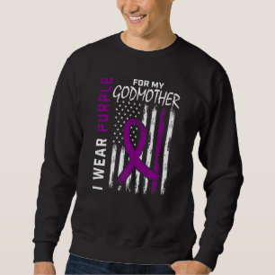 I Wear Purple For My Godmother Epilepsy Awareness Sweatshirt