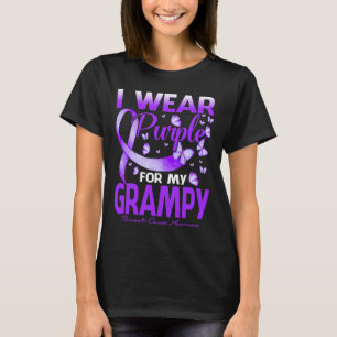 I Wear Purple For My Grampy Pancreatic Cancer Awar T-Shirt