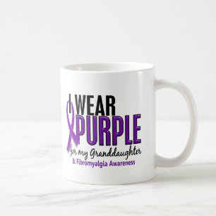 I Wear Purple For My Granddaughter 10 Fibromyalgia Coffee Mug