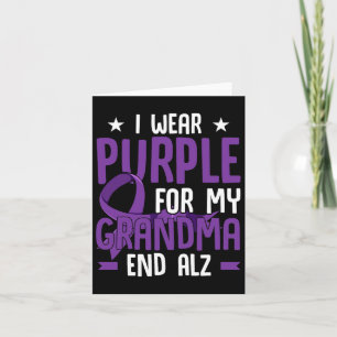 I Wear Purple For My Grandma End Heimer Heimerheim Card