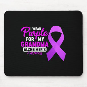 I Wear Purple For My Grandma Purple Heimerheimer D Mouse Pad