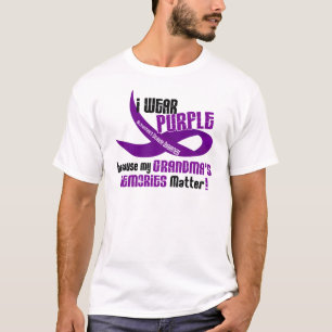 I Wear Purple For My Grandma’s Memories 33 T-Shirt