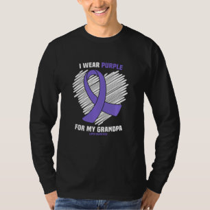 I Wear Purple For My Grandpa Lupus Awareness T-Shirt