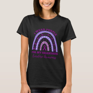 I Wear Purple For My Grandson Overdose Awareness R T-Shirt
