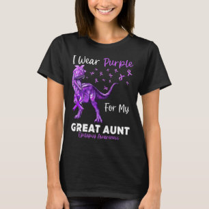 I Wear Purple For My Great Aunt Epilepsy Awareness T-Shirt