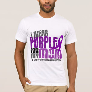I Wear Purple For My Mom 6 Crohn’s Disease T-Shirt