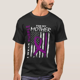 I Wear Purple For My Mom Mother Epilepsy Awareness T-Shirt