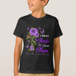 I wear Purple for my Mom Pancreatic Cancer Awarene T-Shirt