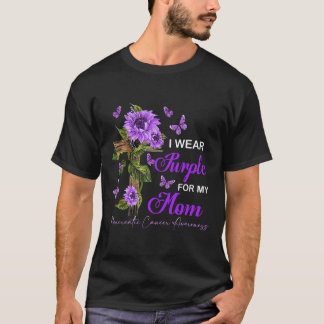 I wear Purple for my Mom Pancreatic Cancer Awarene T-Shirt