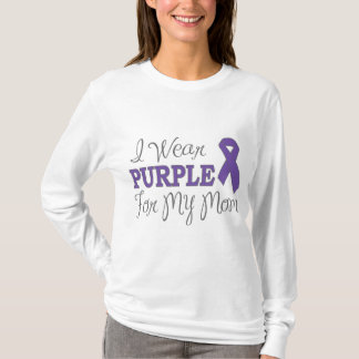 I Wear Purple For My Mom (Purple Ribbon) T-Shirt