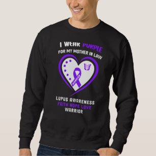 I Wear Purple For My Mother In Law Lupus Awareness Sweatshirt