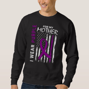 I Wear Purple For My Mother Mom Epilepsy Awareness Sweatshirt