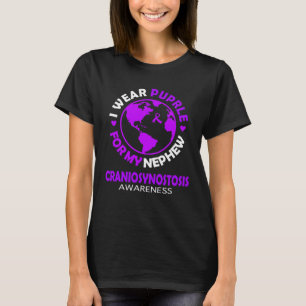 I wear PURPLE for my NEPHEW CRANIOSYNOSTOSIS Aware T-Shirt