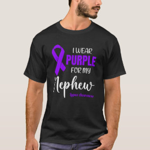 I Wear Purple For My Nephew for Lupus Awareness T-Shirt