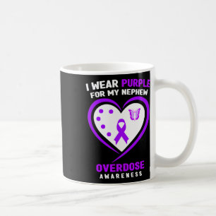 I Wear Purple For My Nephew Overdose Awareness 1 Coffee Mug