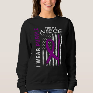I Wear Purple For My Niece Epilepsy Awareness Amer Sweatshirt