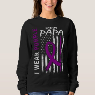 I Wear Purple For My Papa Epilepsy Awareness Ameri Sweatshirt