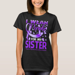 I Wear Purple For My Sister Turner Syndrome Awaren T-Shirt