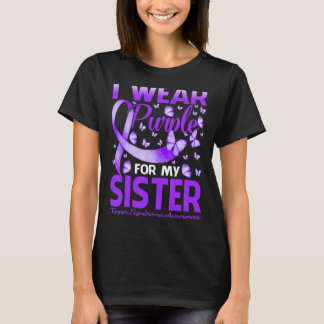 I Wear Purple For My Sister Turner Syndrome Awaren T-Shirt