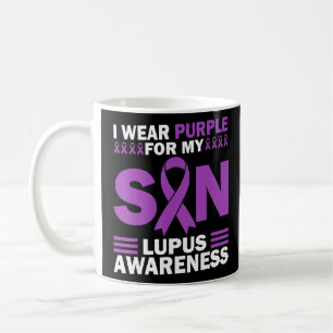 I Wear Purple For My Son Lupus Awareness Warrior 1 Coffee Mug