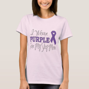 I Wear Purple For My Step-Mom (Purple Ribbon) T-Shirt