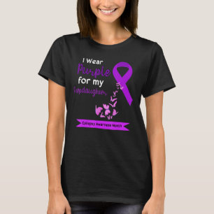 I Wear Purple For My Stepdaughter Epilepsy Awarene T-Shirt