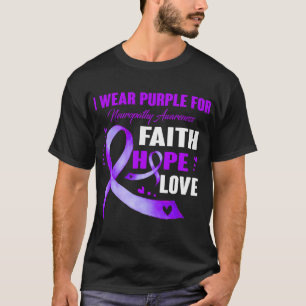 I Wear Purple For Neuropathy Awareness Gifts T-Shirt
