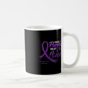 I Wear Purple For NIECE Pancreatic Cancer Awarenes Coffee Mug