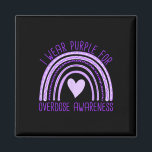 I Wear Purple For Overdose Awareness 3  Magnet<br><div class="desc">I Wear Purple For Overdose Awareness 3</div>