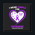 I Wear Purple For Overdose Awareness 4  Magnet<br><div class="desc">I Wear Purple For Overdose Awareness 4</div>