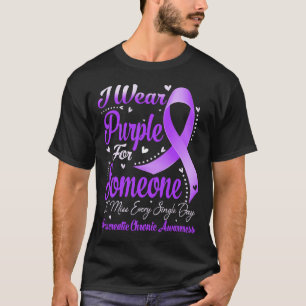 I Wear Purple For PANCREATIC CHRONIC Awareness T-Shirt