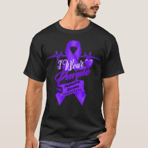 I wear Purple For Pediatric Stroke Awareness T-Shirt