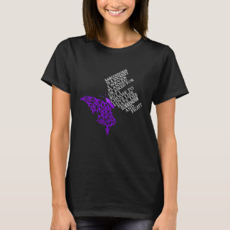 I Wear Purple For Sarcoidosis Awareness Warrior T-Shirt
