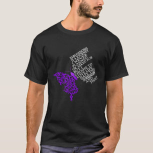 I Wear Purple For Sarcoidosis Awareness Warrior T-Shirt