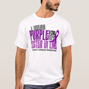I Wear Purple For Sister-In-Law 6 Crohn’s Diseas T-Shirt