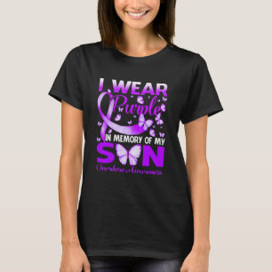 I Wear Purple In Memory For My Son Overdose T-Shirt